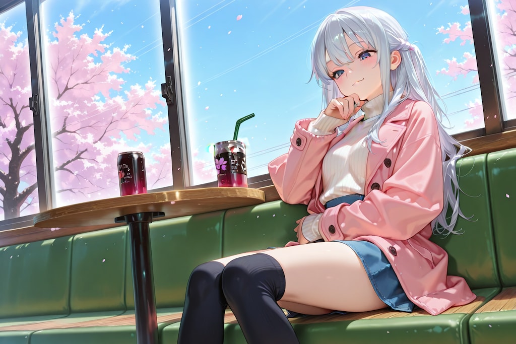 桜とカフェとご休憩