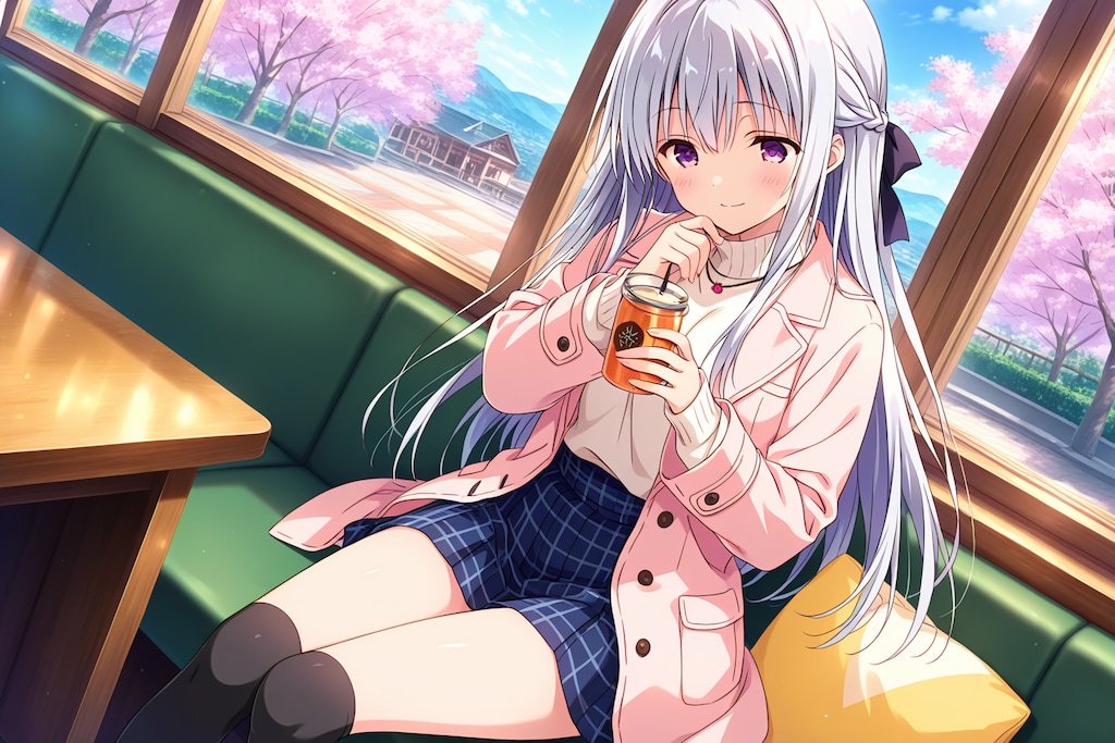 桜とカフェとご休憩