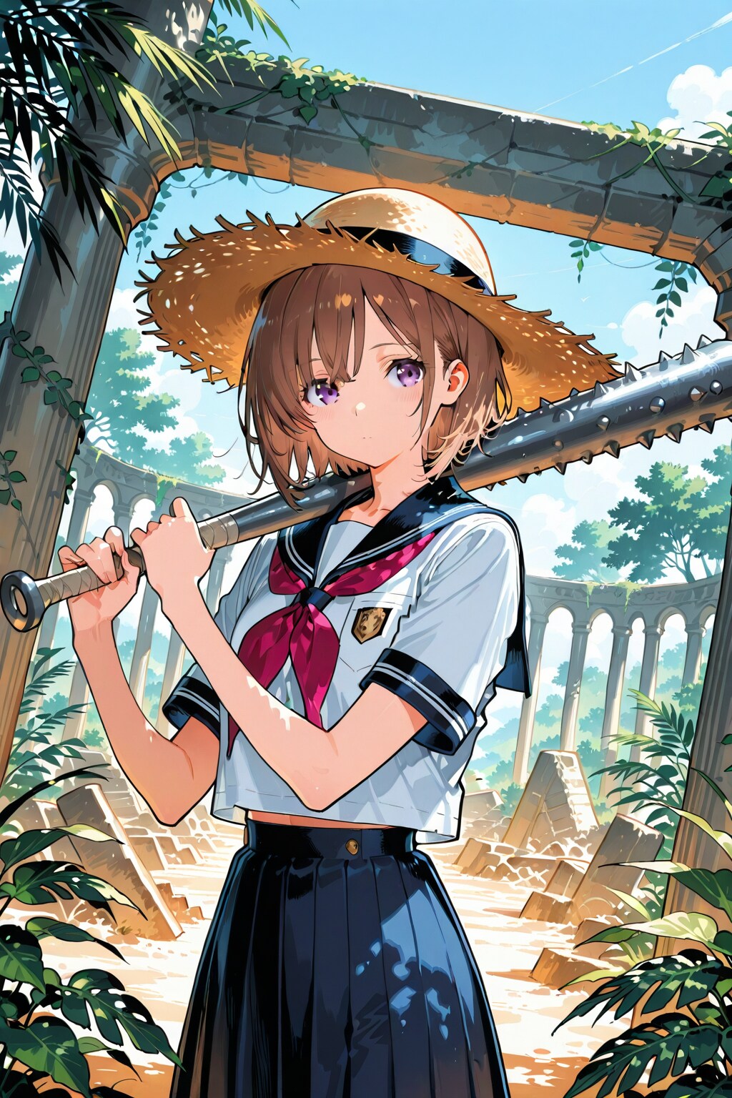 冒険少女、密林の遺跡に挑む | の人気AIイラスト・グラビア