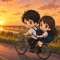 夕暮れの青春 2枚目