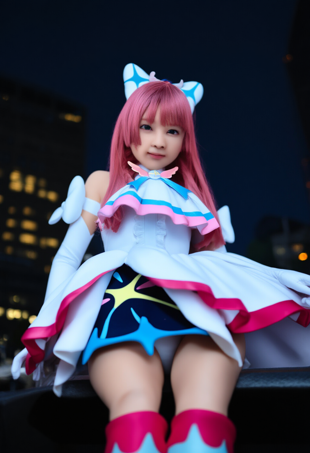 キュアプリズムの姿であなたの前に現れる謎のコスプレ少女