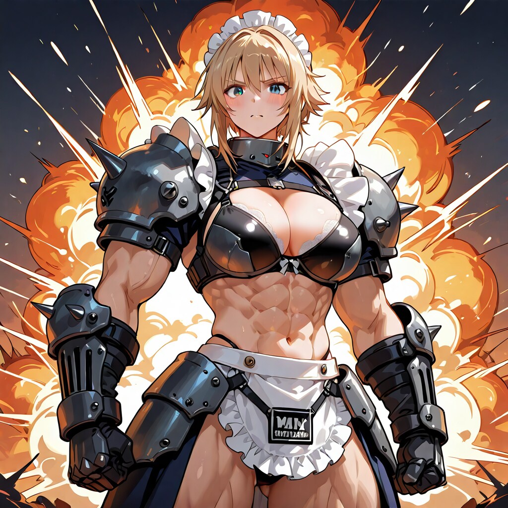 パワー系メイドさん