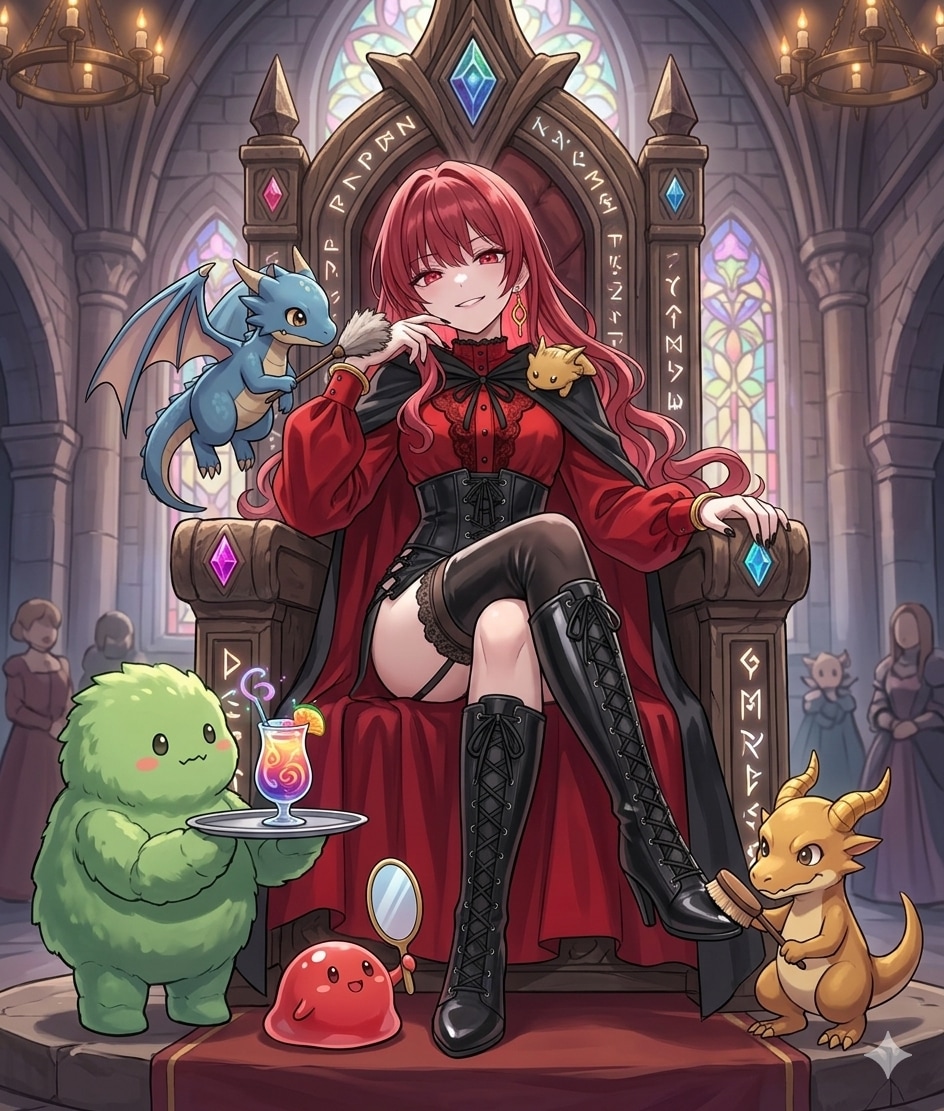 【リレー】高貴な紅蝕夜話さんにはお城が似合う | の人気AIイラスト・グラビア