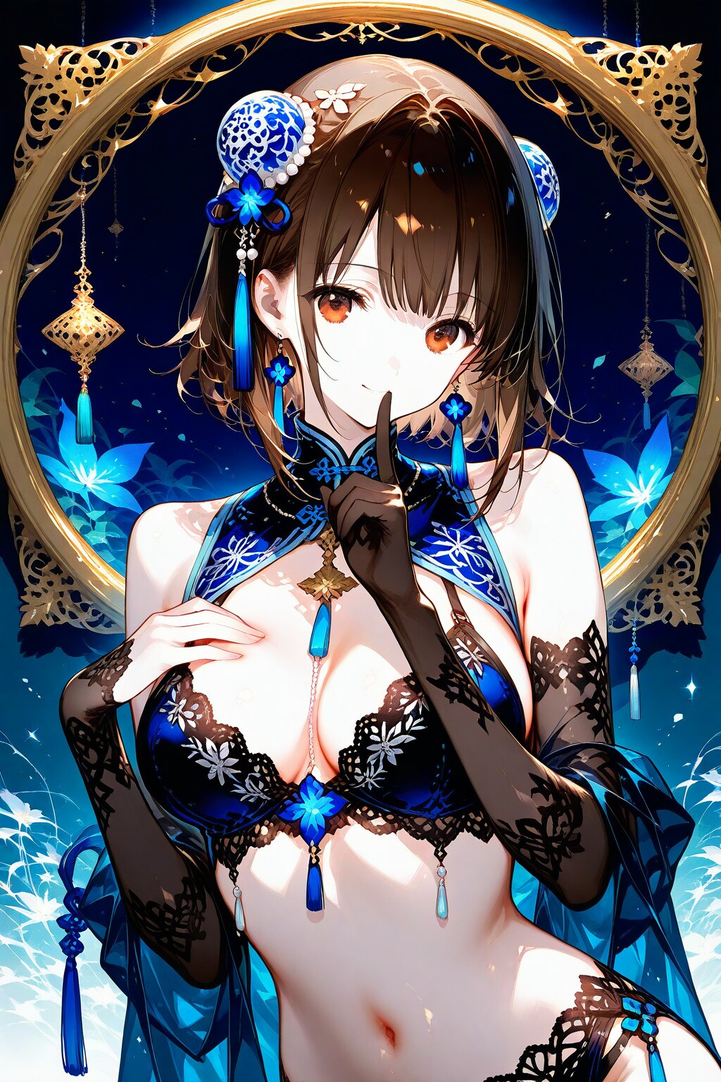 オリジナルキャラ　－チャイナドレス風衣装をまとう美少女－