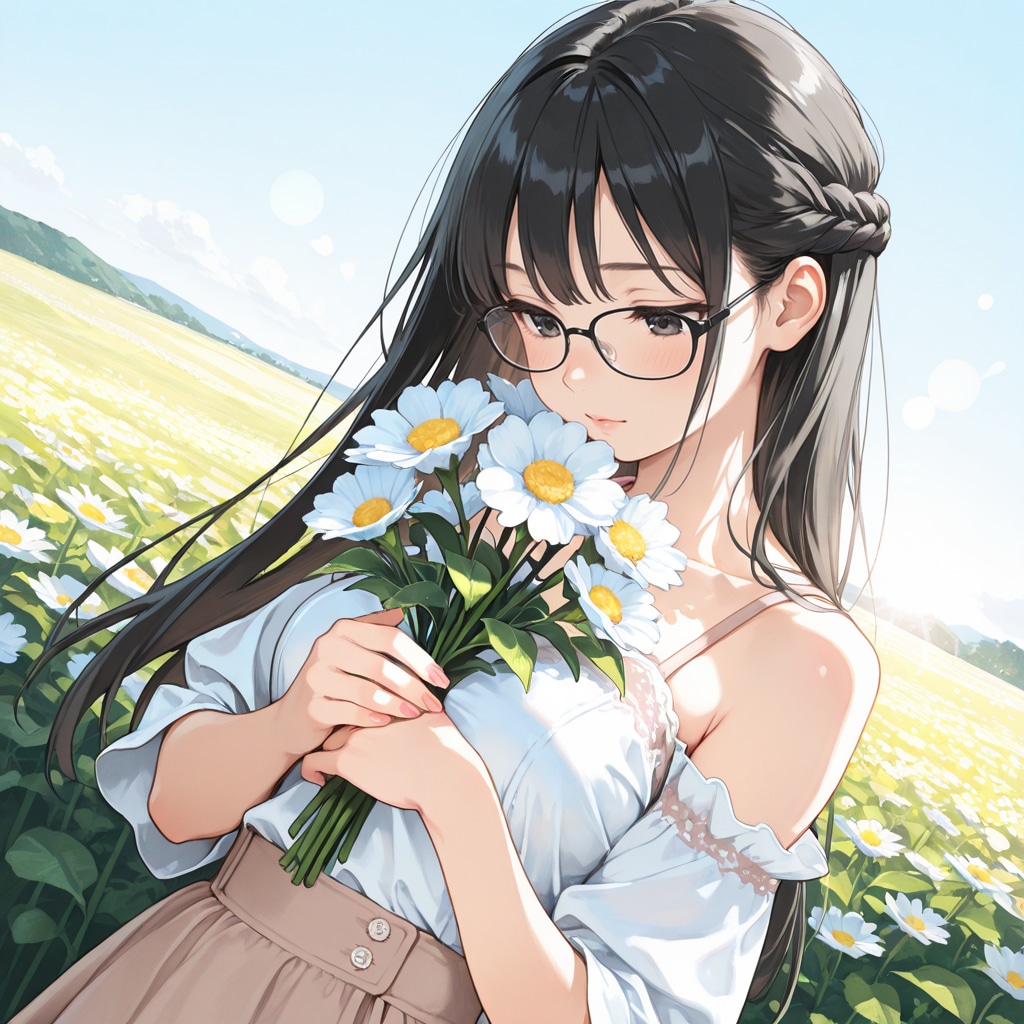 花畑と詩織ちゃん
