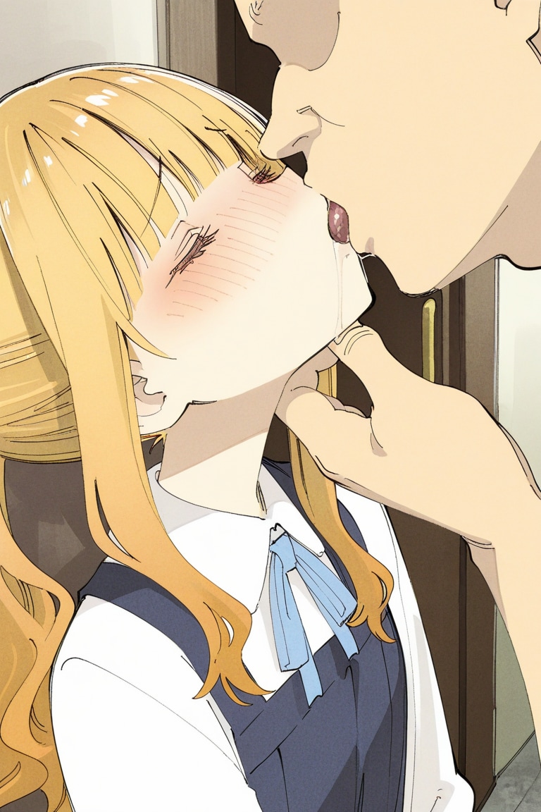 娘ちゃんにいってらっしゃいのキス