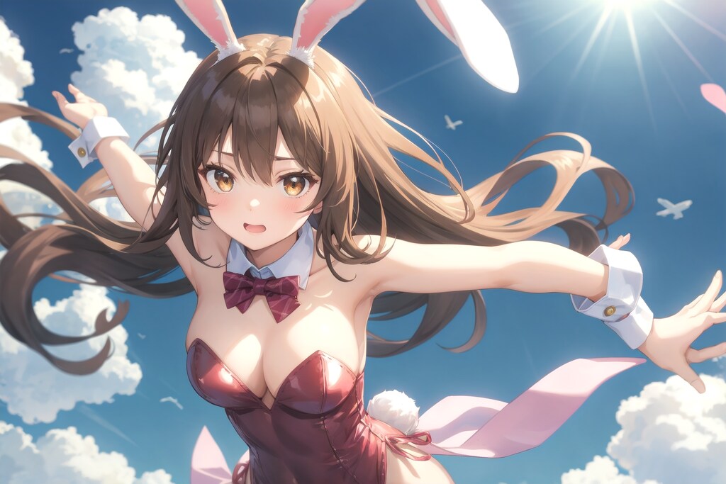 習作、赤バニー