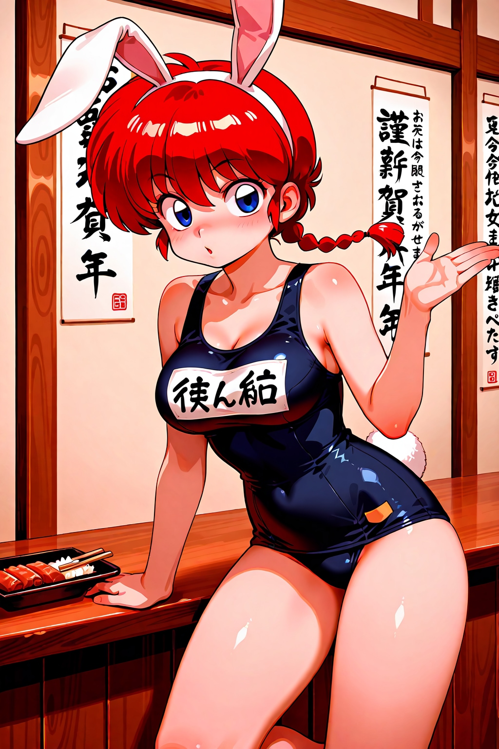 スク水バニーガール開幕！