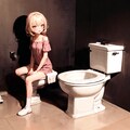 トイレと少女 3枚目