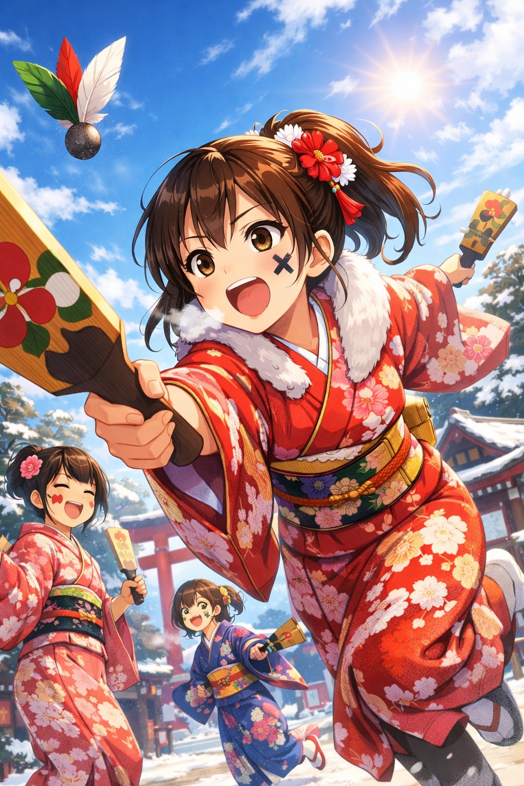 羽根つき二刀流