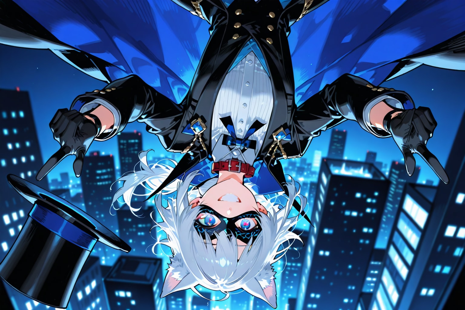 蒼夜に消える怪盗 | の人気AIイラスト・グラビア