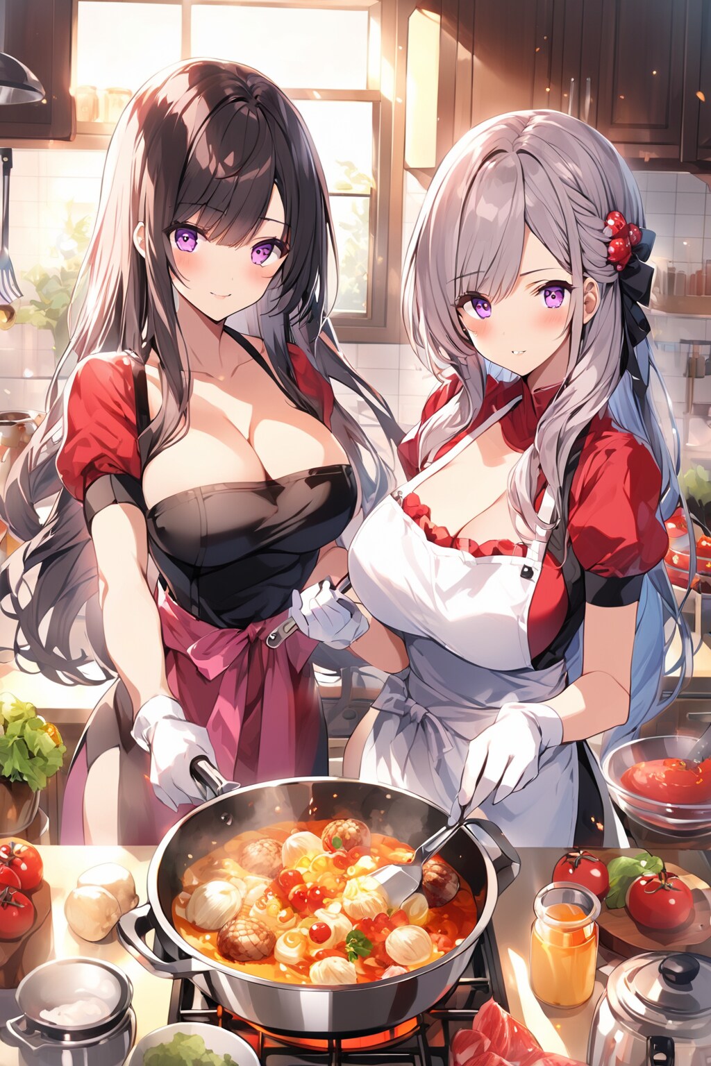 お料理おねえさん | の人気AIイラスト・グラビア