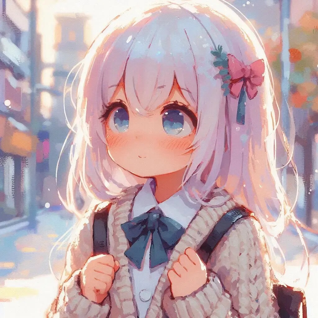 白髪の可愛い女の子【299】