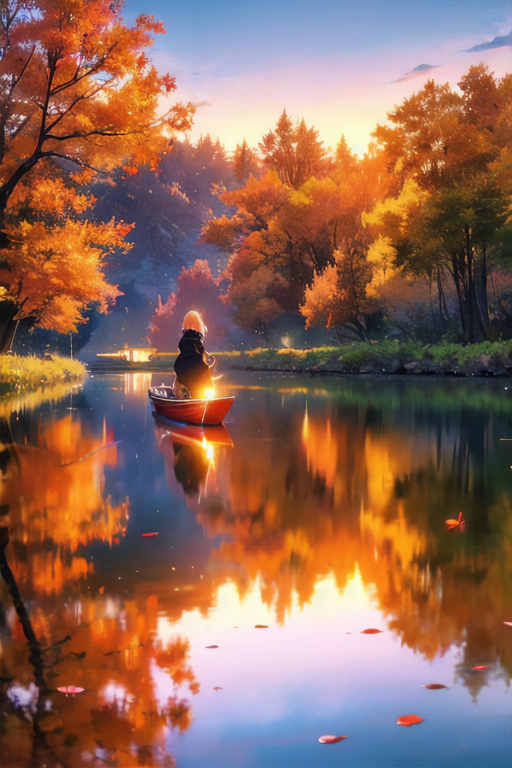 包まれる赤と朱