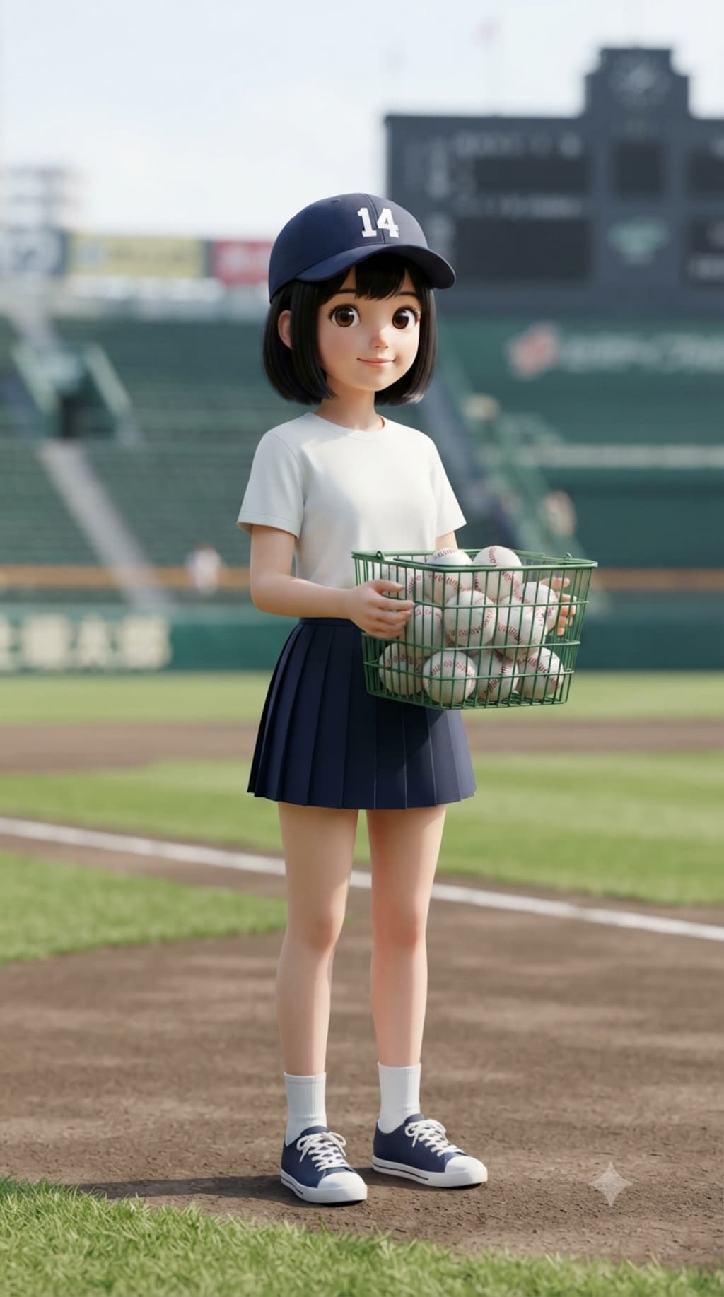 野球部マネージャー女子