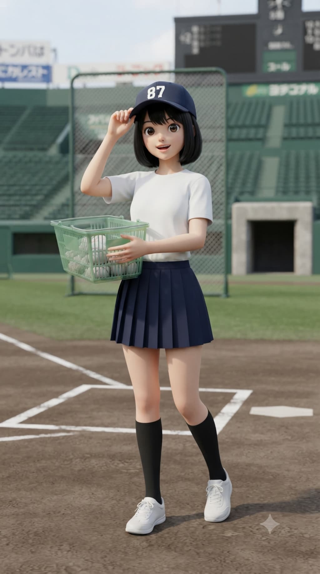 野球部マネージャー女子