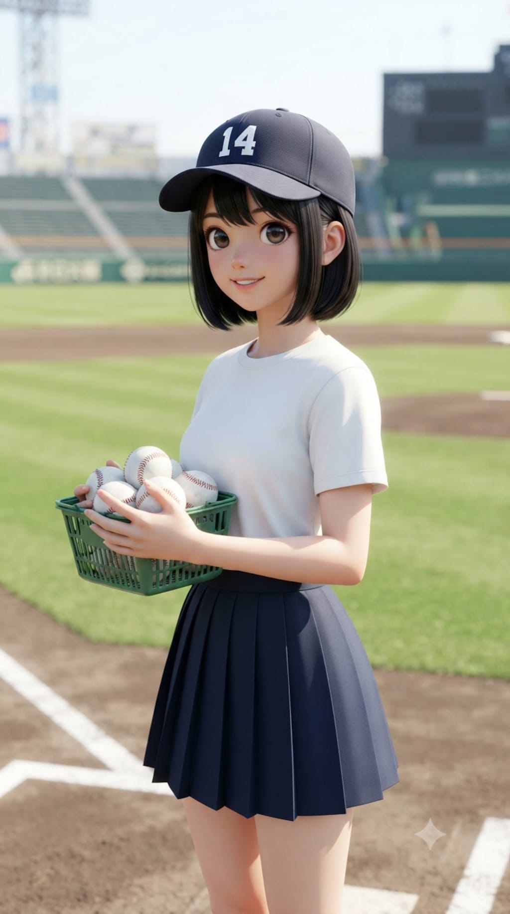 野球部マネージャー女子
