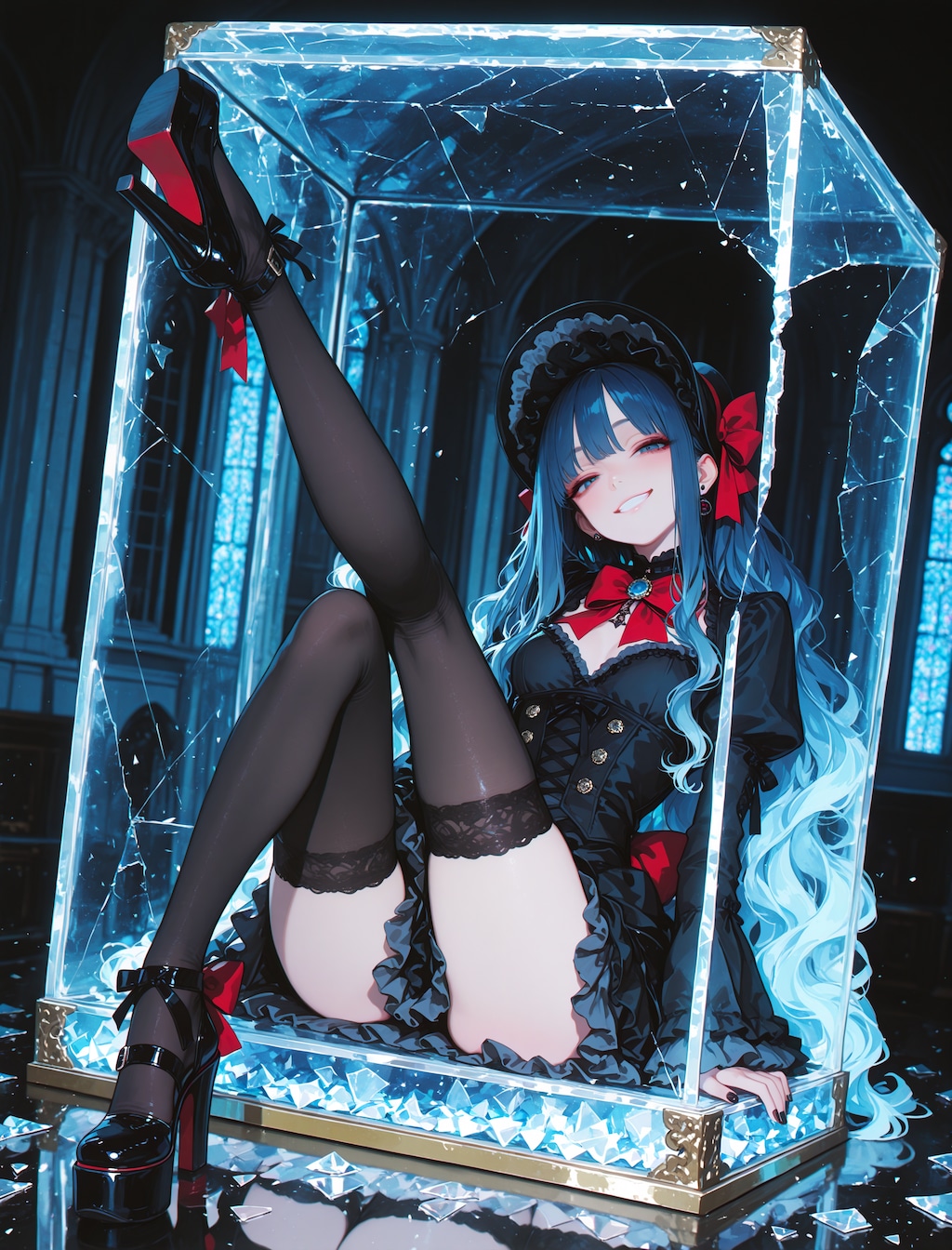 壊れたガラスの箱