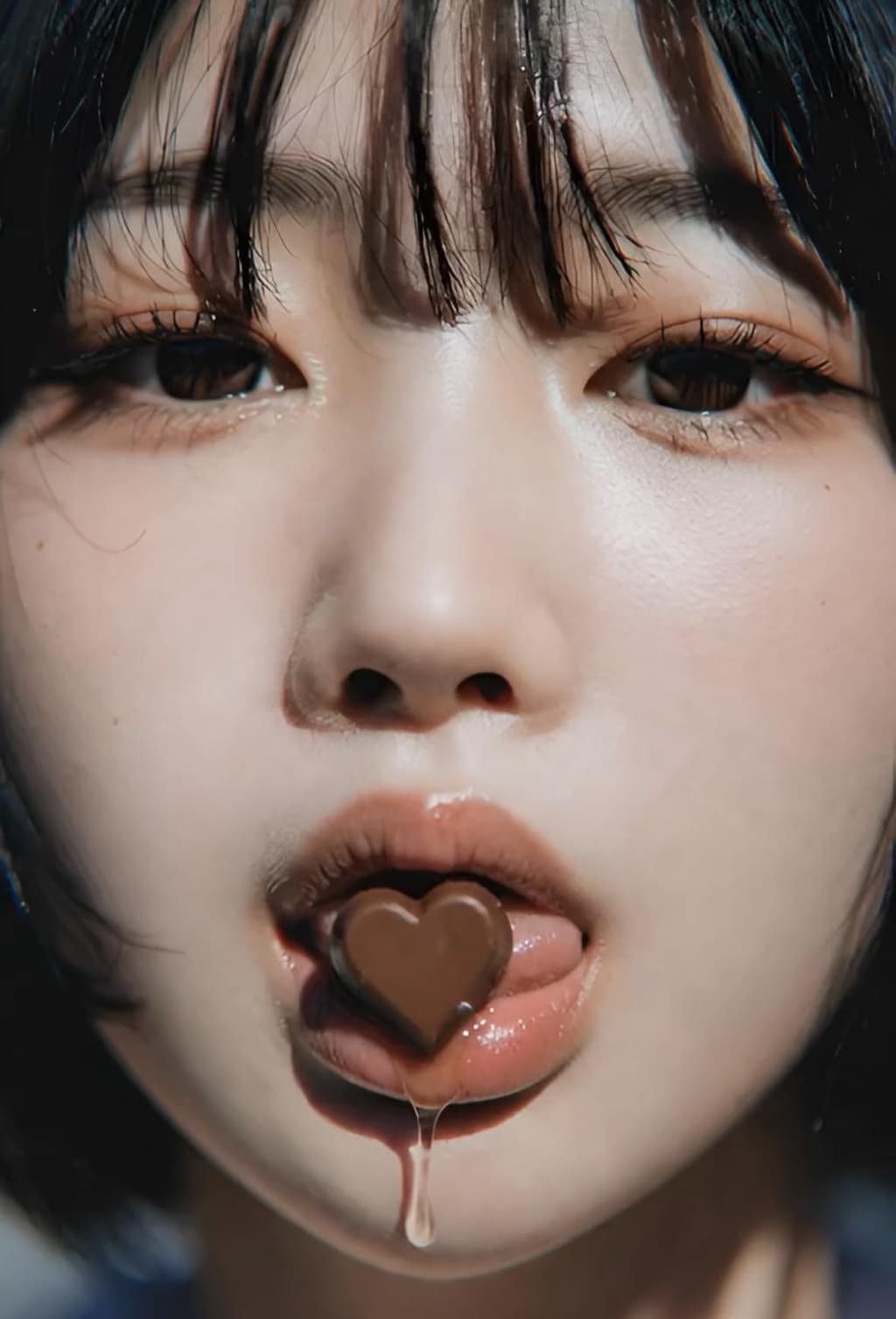 舌で転がす本命チョコ