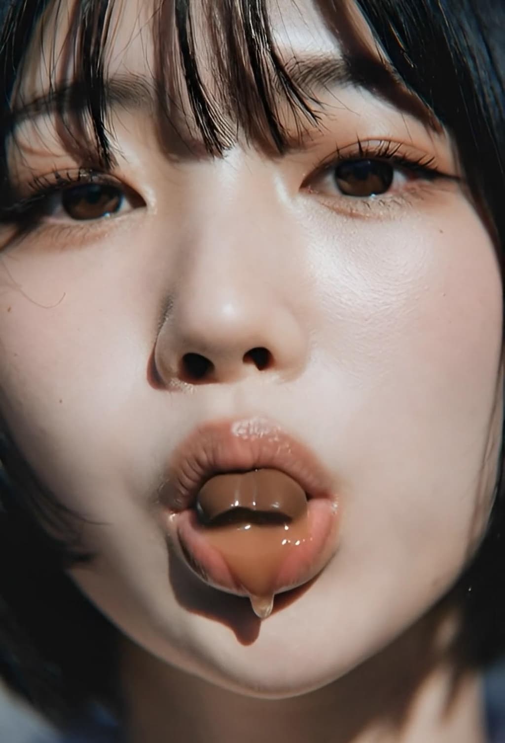 舌で転がす本命チョコ