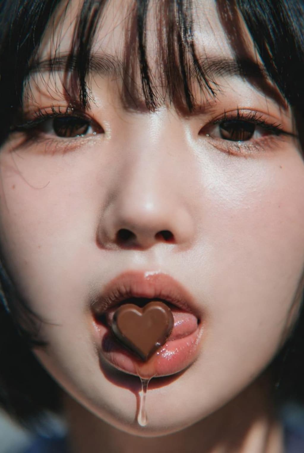 舌で転がす本命チョコ