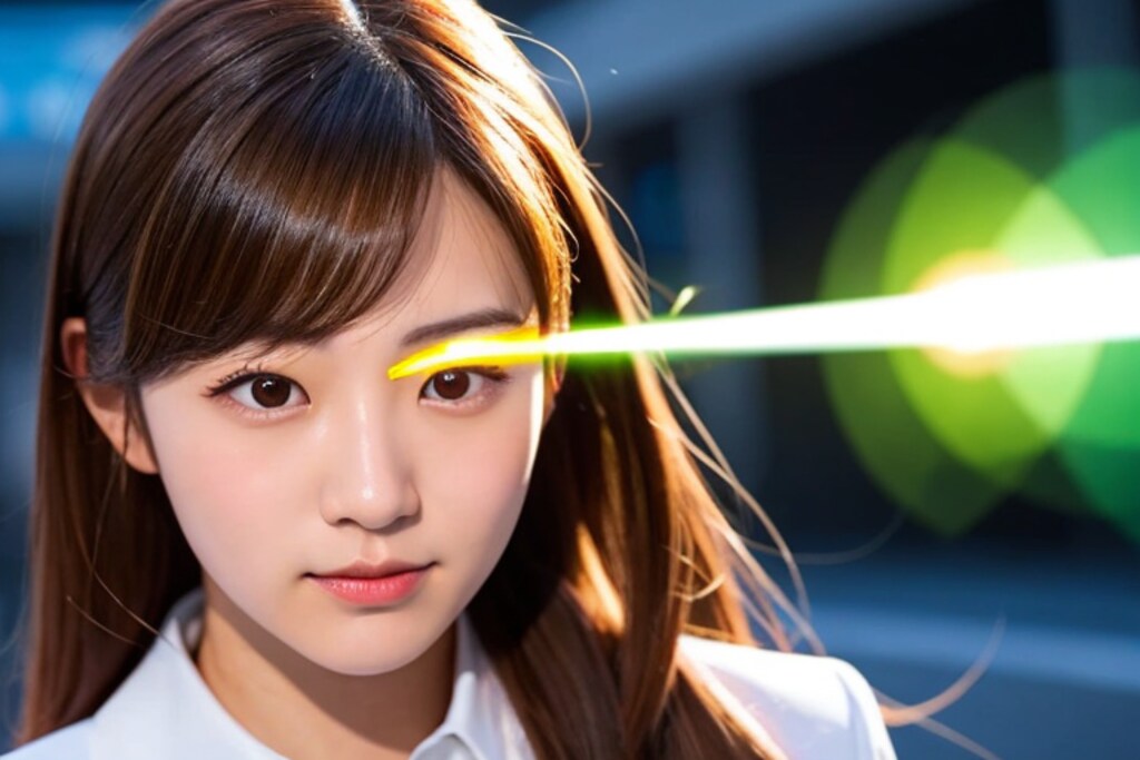 167　目から光線