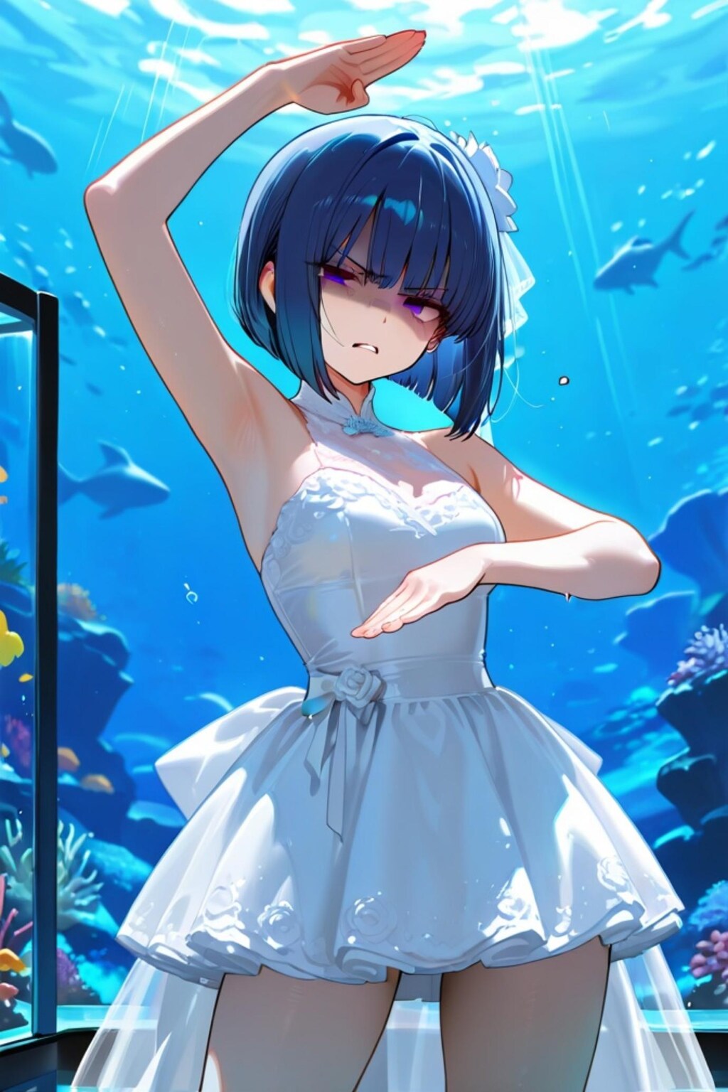 不機嫌な花嫁ちゃん