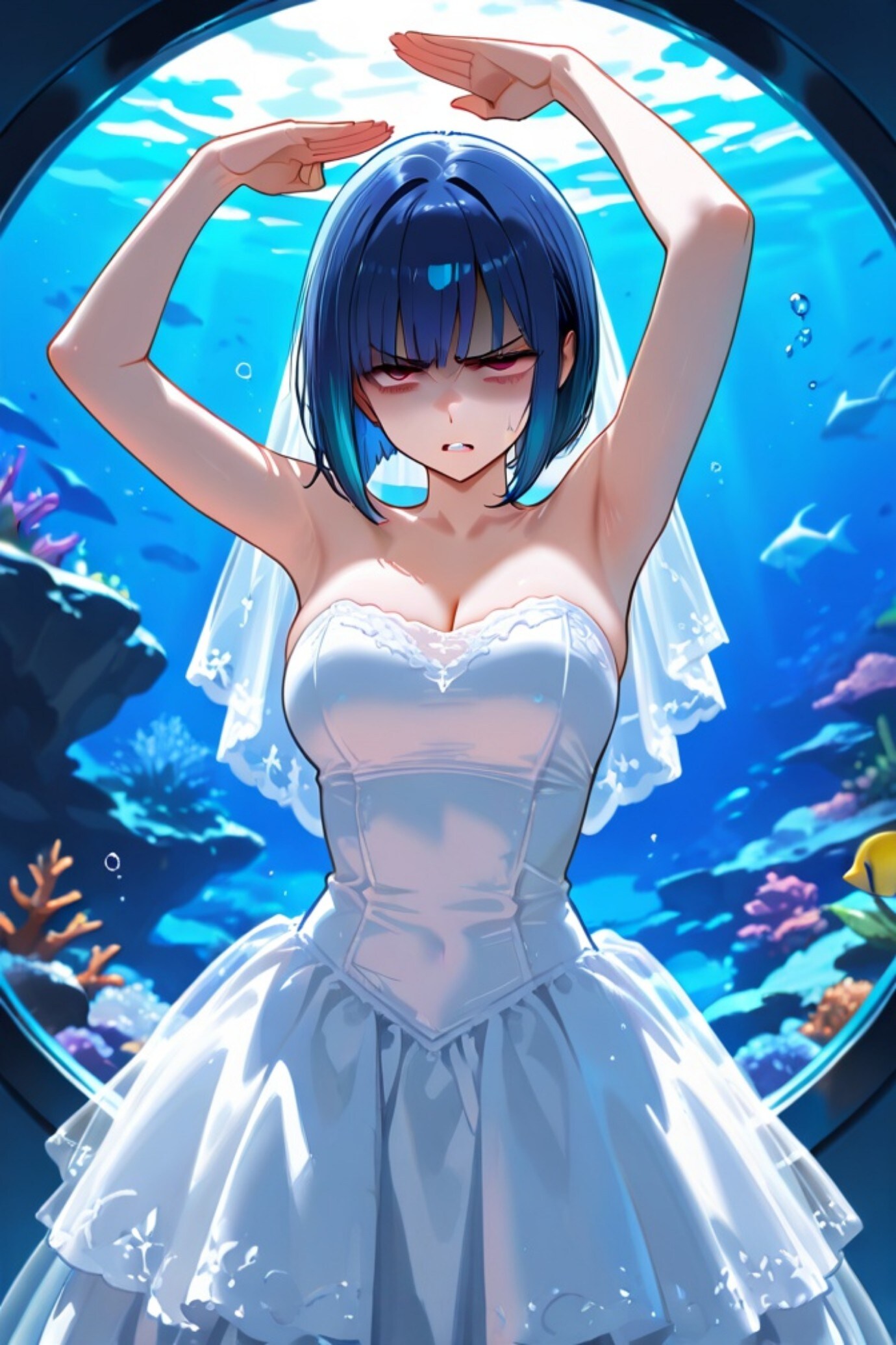 不機嫌な花嫁ちゃん