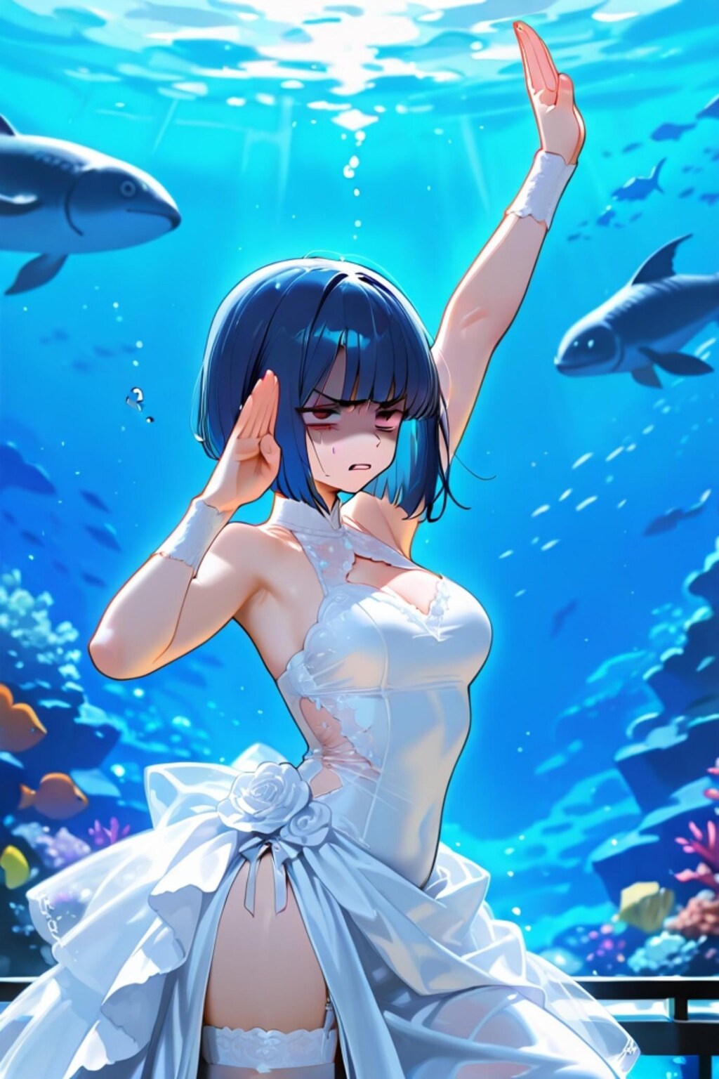 不機嫌な花嫁ちゃん