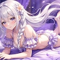 銀髪少女と水着　その20-5 2枚目
