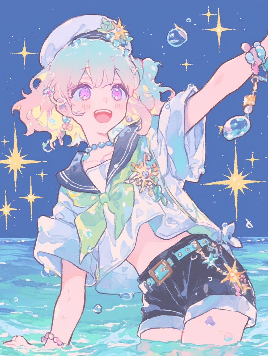 セーラー服×半ズボン | の人気AIイラスト・グラビア