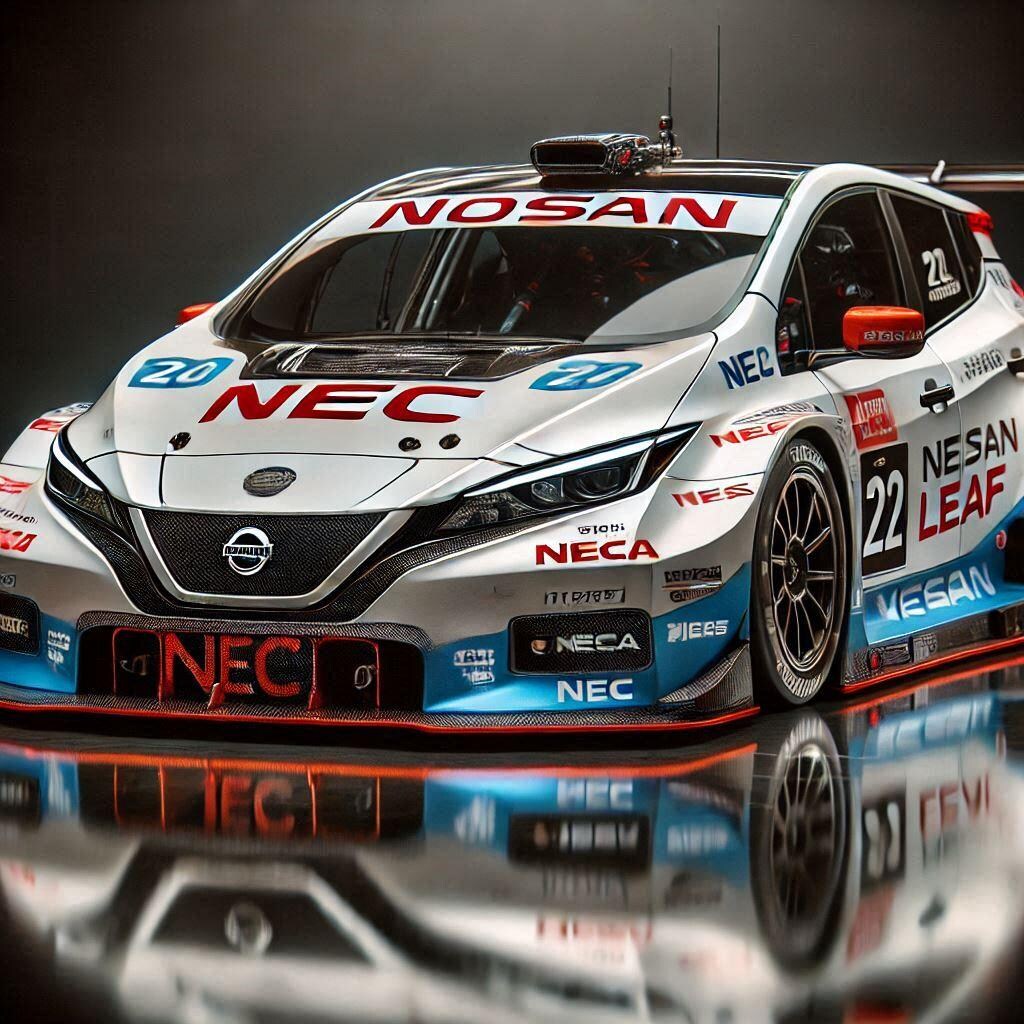 NECカラー日産リーフレーシングカー