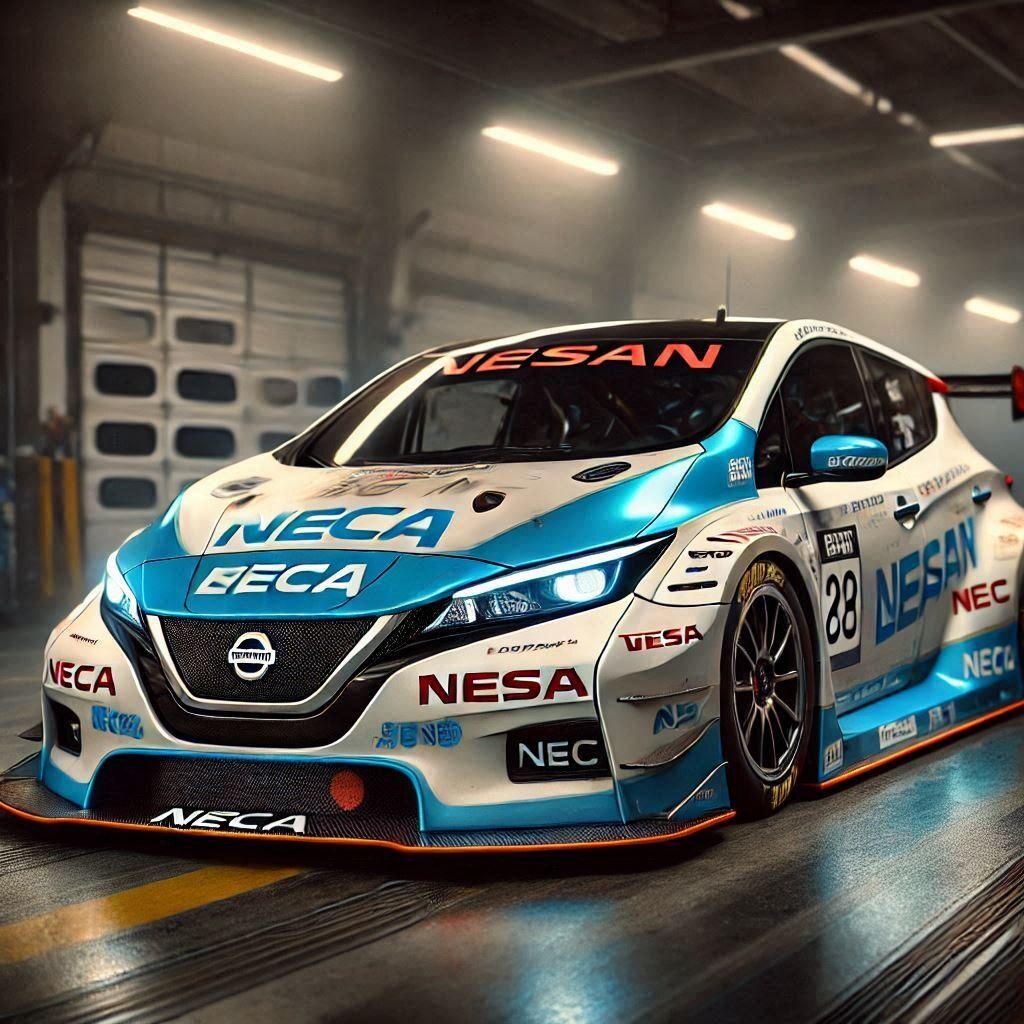 NECカラー日産リーフレーシングカー