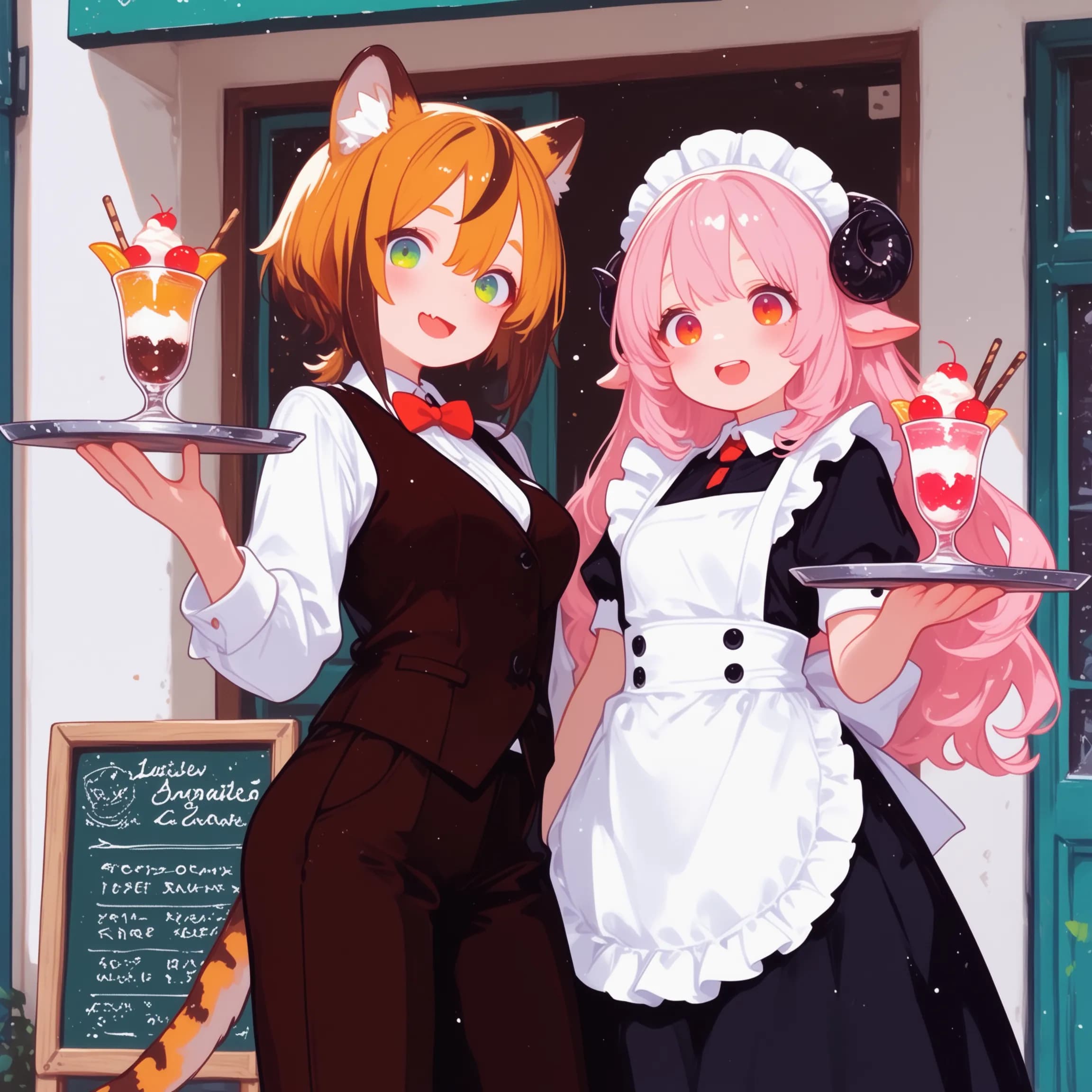 5月21日 National Waiters and Waitresses Day | の人気AIイラスト・グラビア