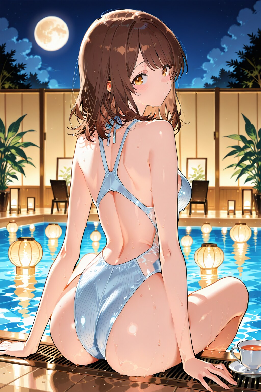 モノキニの心実を後ろから