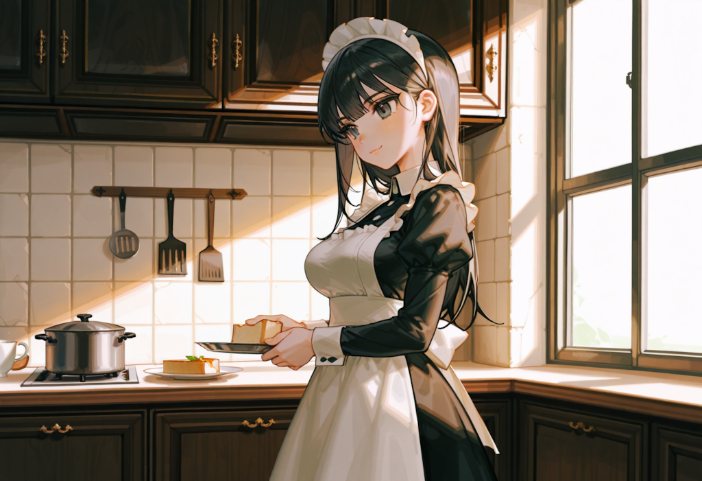 朝食の準備