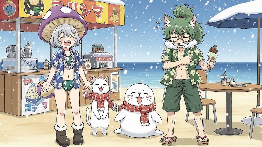 季節外れの水着