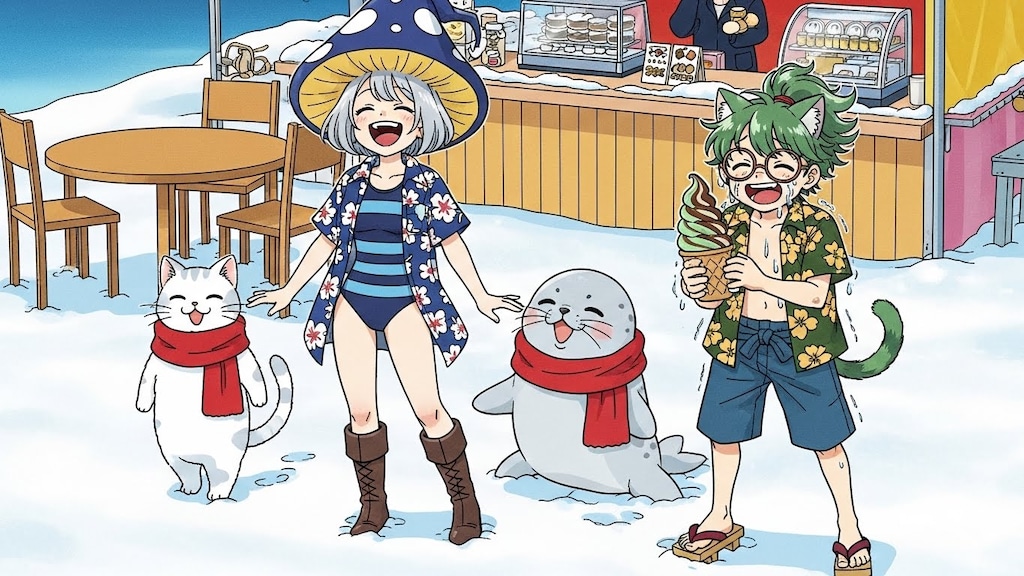 季節外れの水着