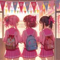 一緒に帰る3人組 3枚目