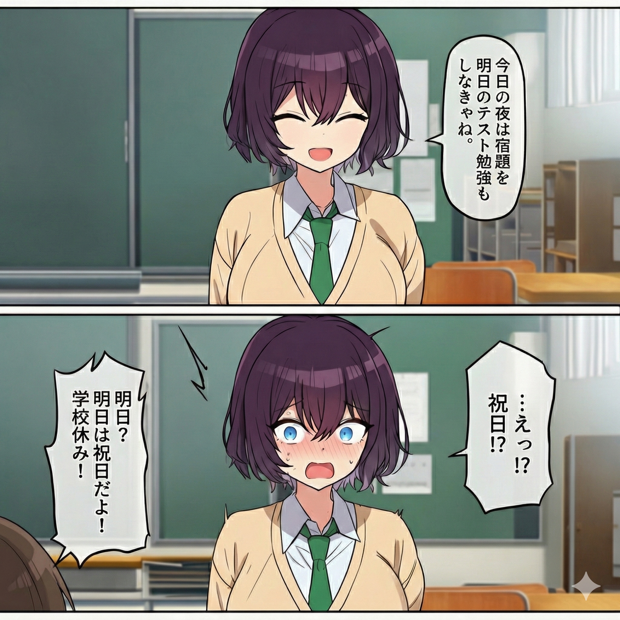 今日は祝日だよ