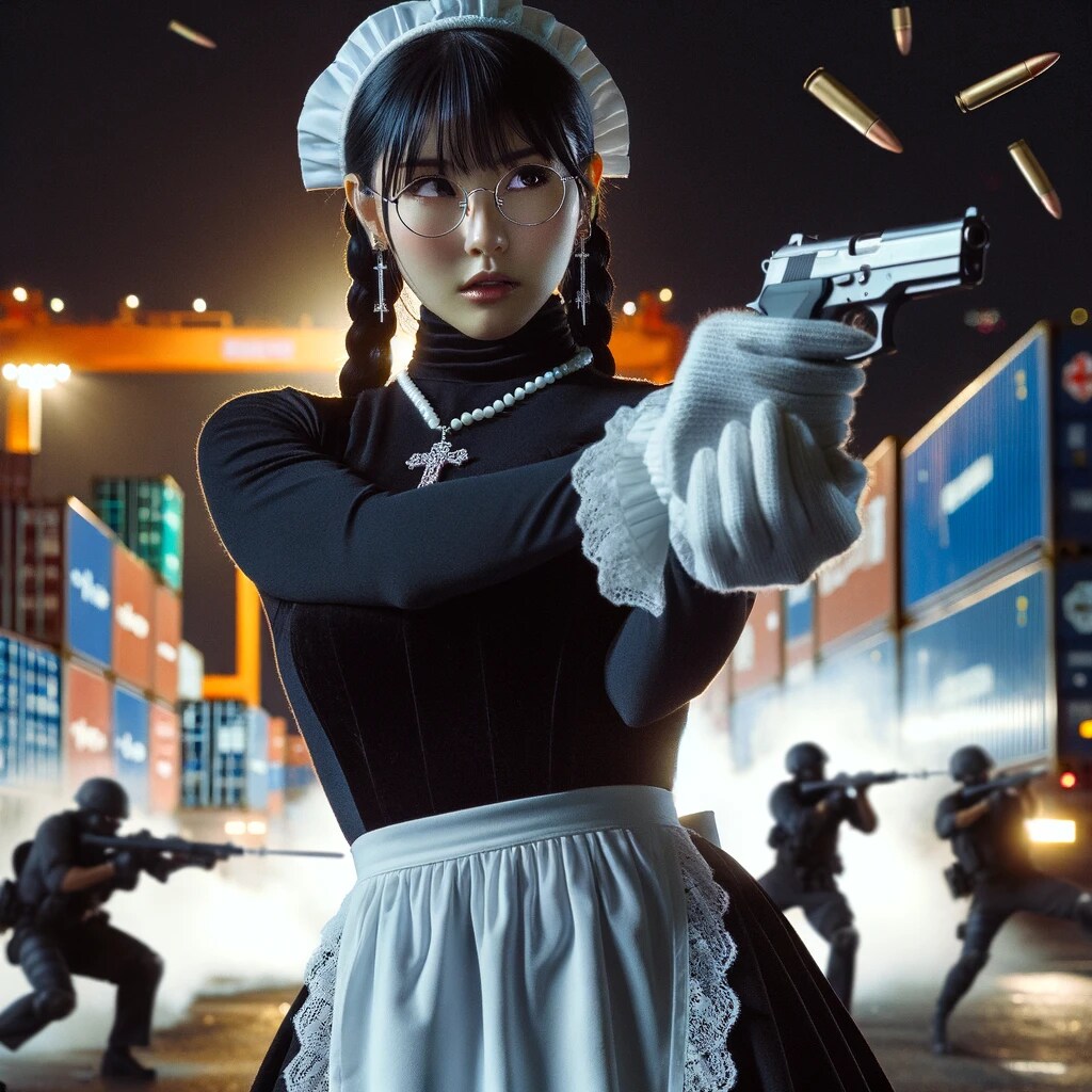メイド in 銃撃戦