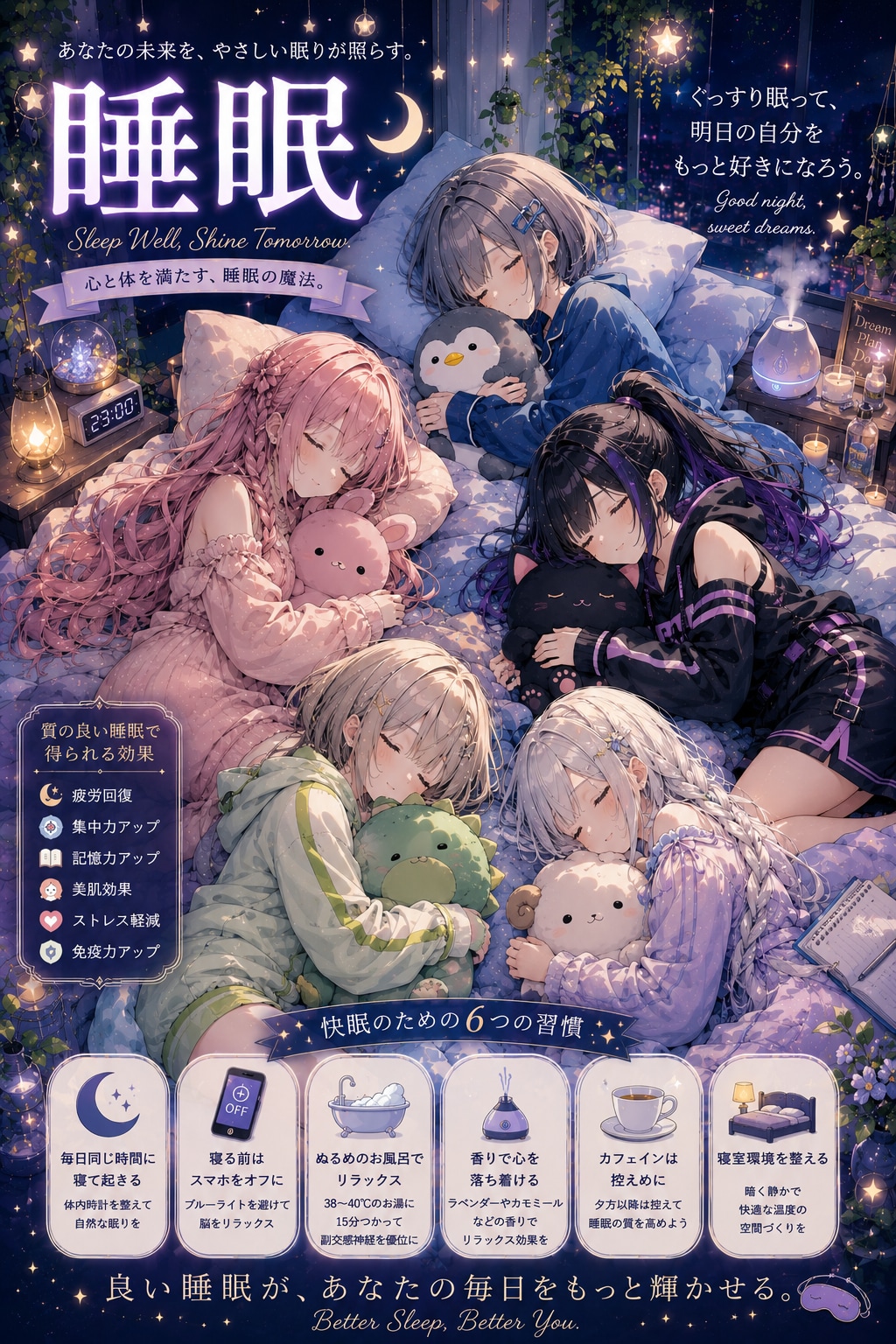 ５種族の女の子たちをお泊り