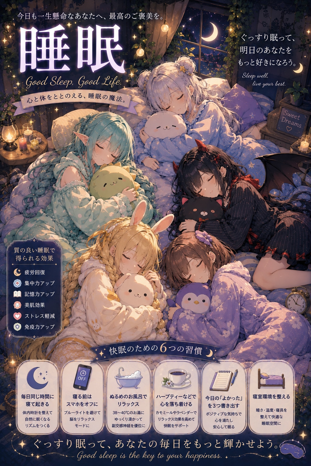 ５種族の女の子たちをお泊り