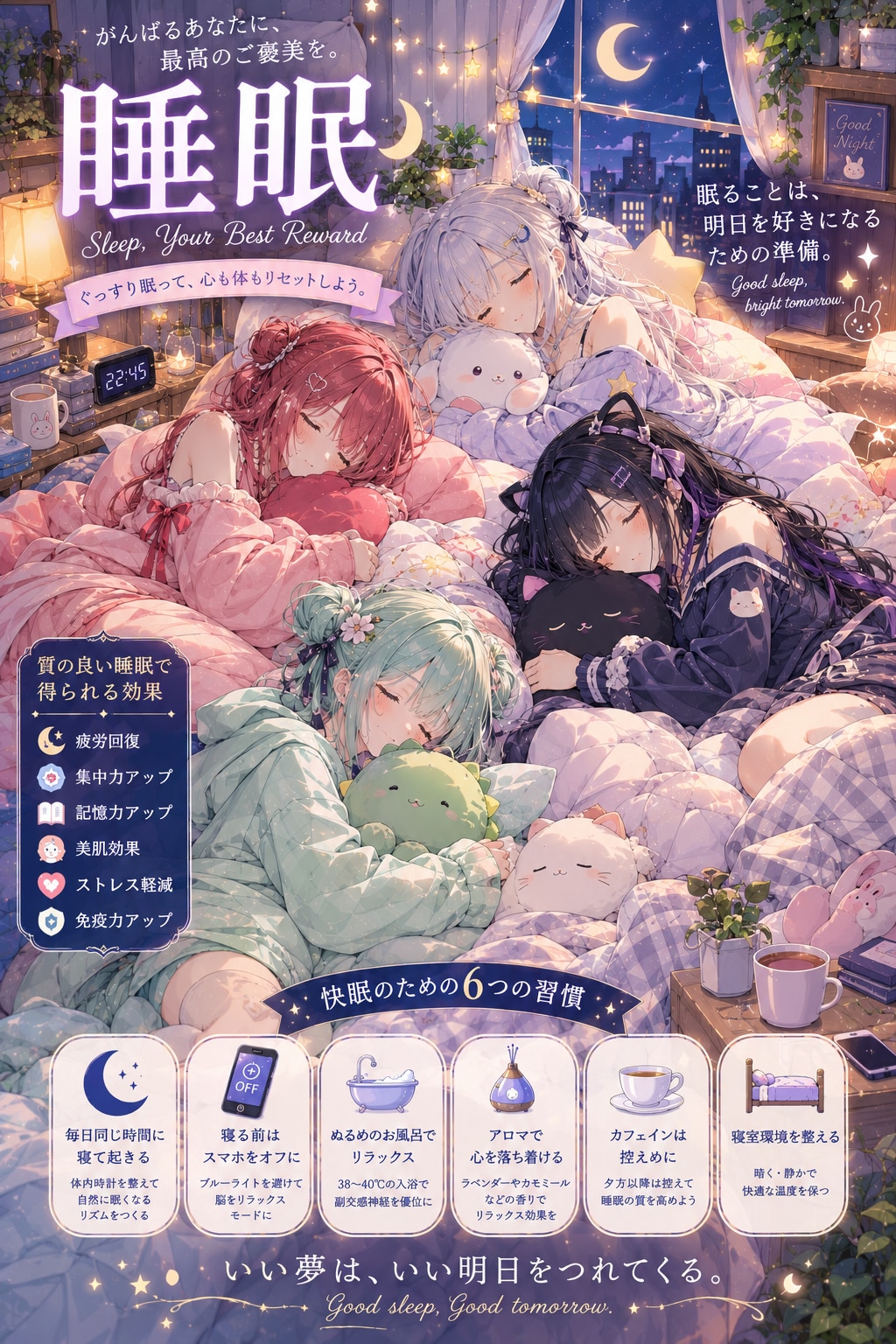 ５種族の女の子たちをお泊り