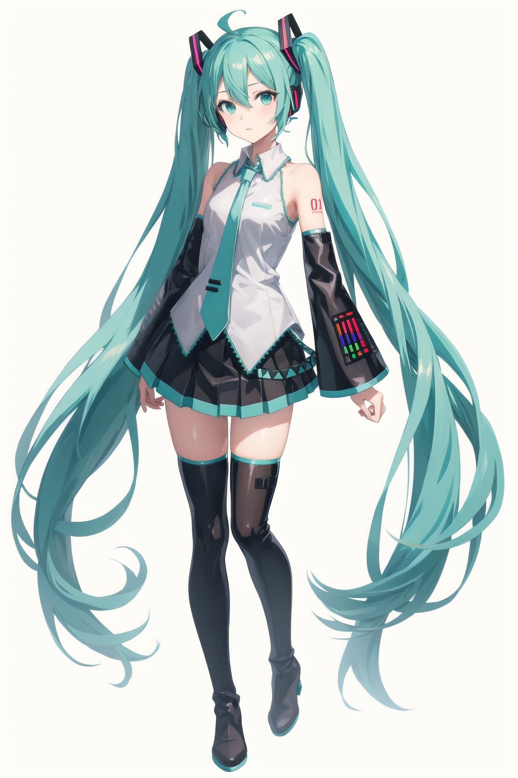 ミクさん立ち絵 | の人気AIイラスト・グラビア