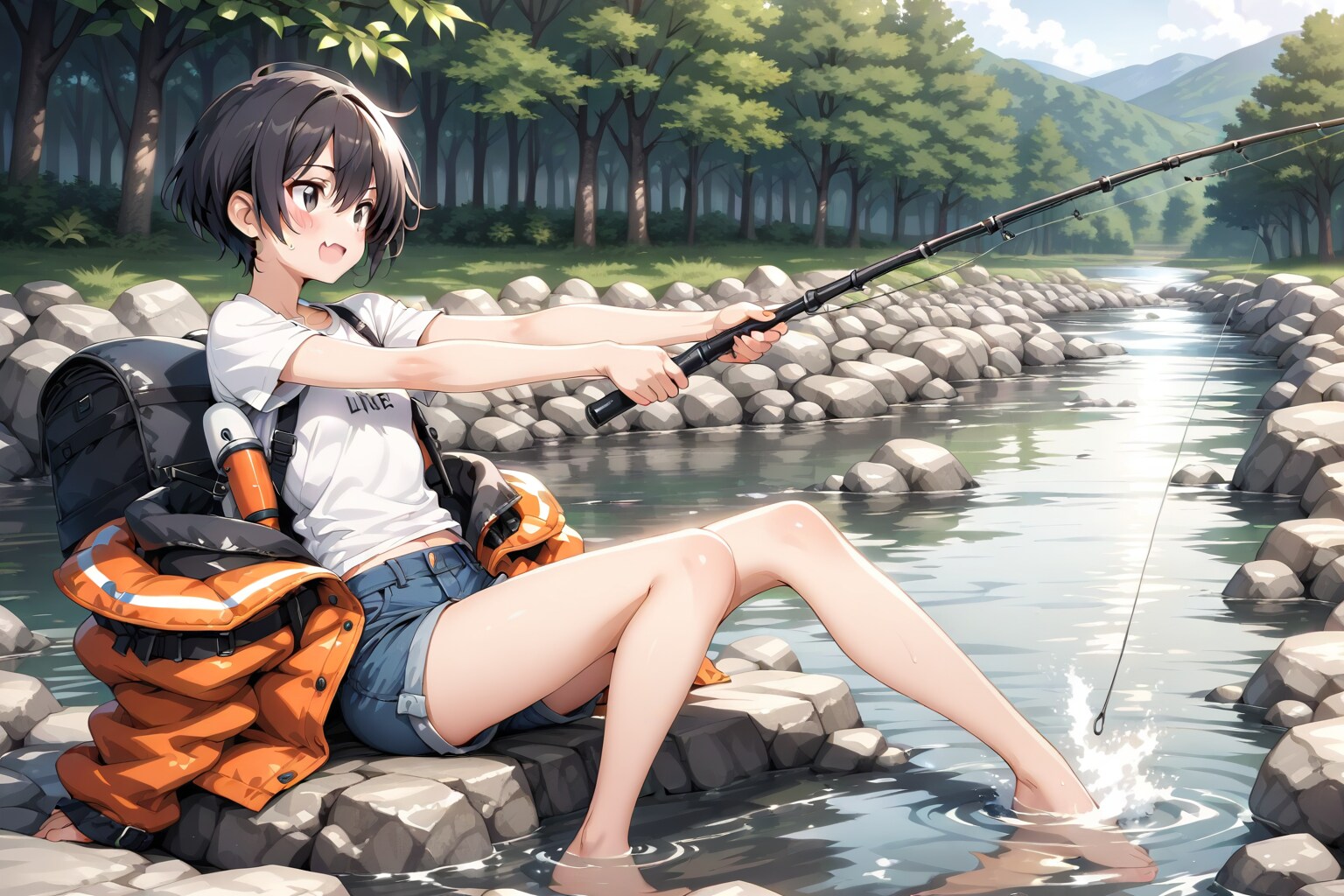 川釣り