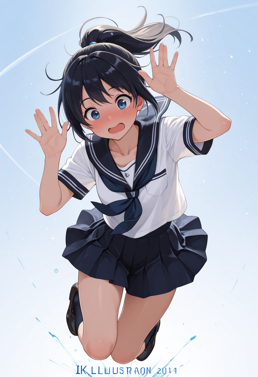青空と弾ける笑顔