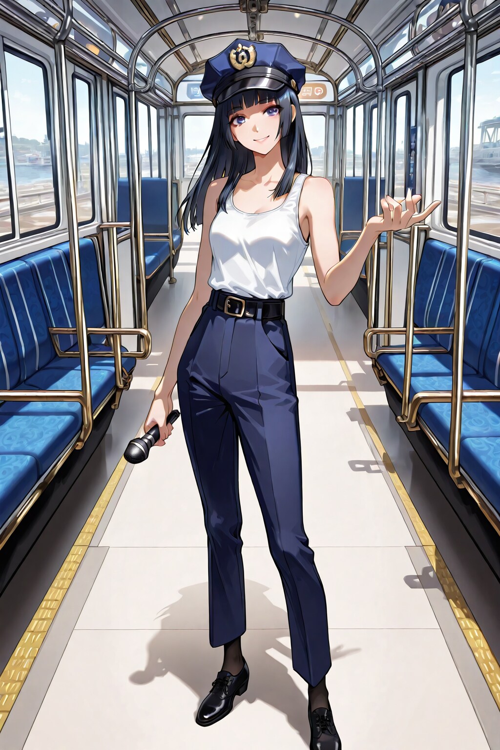 かっこかわいい婦警愛崎咲綺のバスガイド