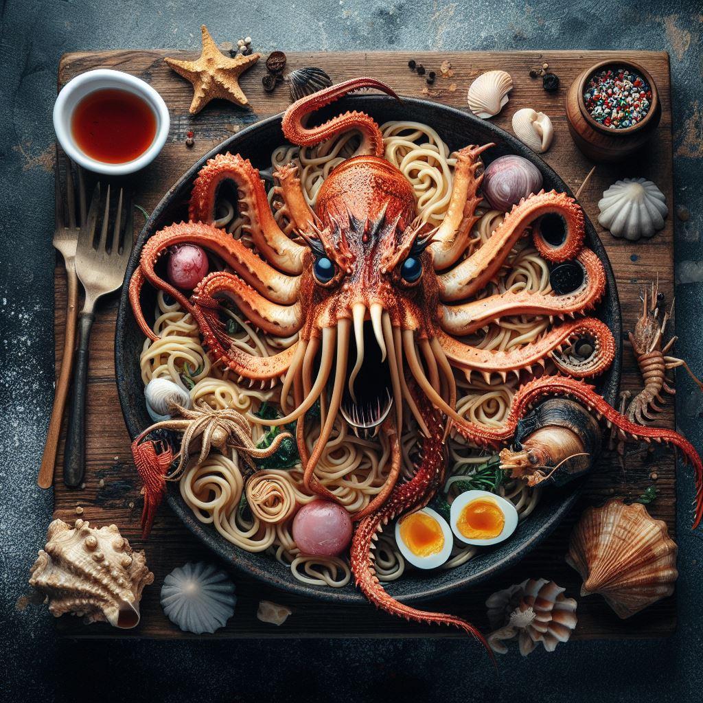海の恐怖になりたかったseafood noodle