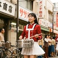 昭和の日　昭和レトロなマーチングバンドガール 2枚目